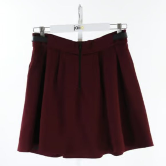 The Kooples Burgundy Skirt - Picture 4 of 6